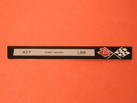 Corvette Engine Data Plates L-88 / Product Number: IN164
