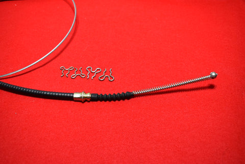 RR OEM Sty Brake Cable 65-82 W/Rubber Coating & 4 S.S. clips / Product Number: RS163C