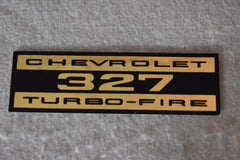 Corvette 327 Turbo-Fire Valve Cover Decal / Product Number: D112