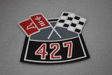 Corvette 427 Cross Flag Air Cleaner Decal / Product Number: D129