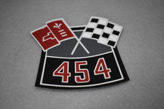 Corvette 454 Cross Flag Air Cleaner Decal  / Product Number: D141
