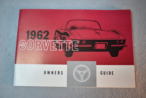 GM Corvette 1962 Owners Manual  / Product Number: DOM102