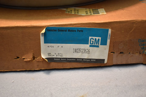 GM NOS Corvette Trim Ring 1968 - 1982 / Product Number: ET217