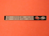 Corvette Engine Data Plates 70 / Product Number: IN148