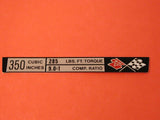 Corvette Engine Data Plates 74 / Product Number: IN160