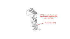 Lower Shift Seal Automatic Boot 1968-1976 Only Assembly Drawing