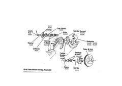 Corvette 65-82 Rear Bearing Assembly Illustration